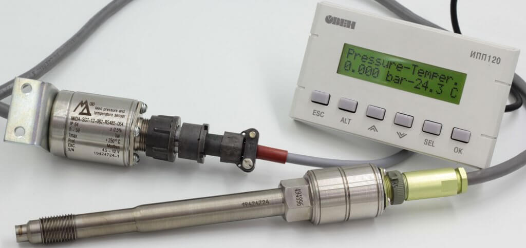 Высокотемпературные датчики давления и температуры расплавов полимеров МИДА-12П-082 